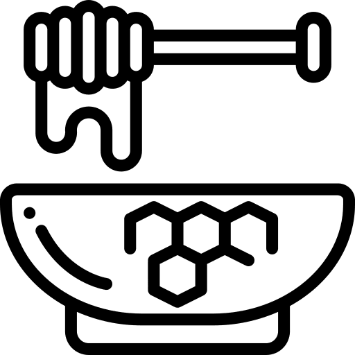 Honey honey organic food icon