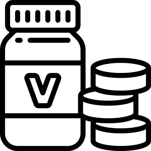 Vitamins drugs healthcare and medical medicine icon