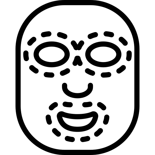 Face mask beauty facial wellness icon