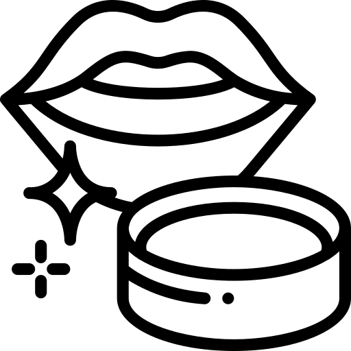 Gloss makeup femenine lips icon