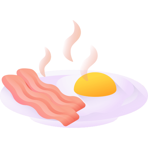 Breakfast nutrition breakfast bacon icon Breakfast nutrition breakfast bacon icon