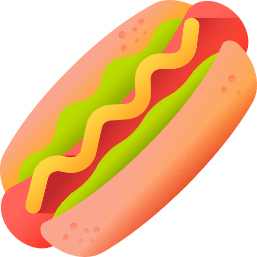 Hot dog food and restaurant junk food hot dog icon Hot dog food and restaurant junk food hot dog icon