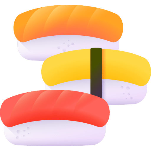 Sushi food and restaurant fish food icon Sushi food and restaurant fish food icon