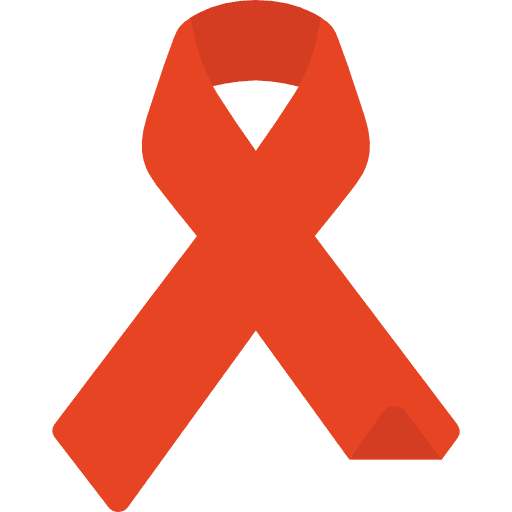 Aids ribbon aids solidarity icon