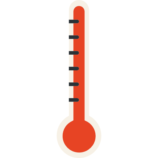 Thermometer degrees mercury fahrenheit icon