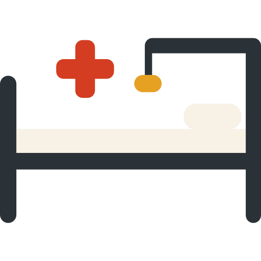 Bed health clinic bed hospital icon Bed health clinic bed hospital icon