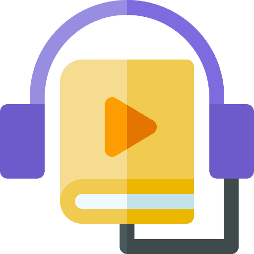 Audiobook earphones book education icon Audiobook earphones book education icon
