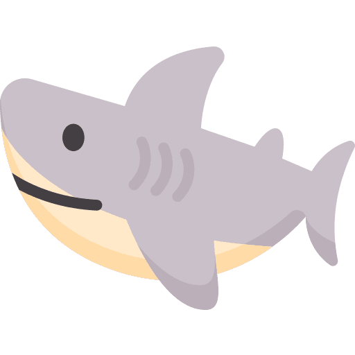 Shark wild life nature animals icon