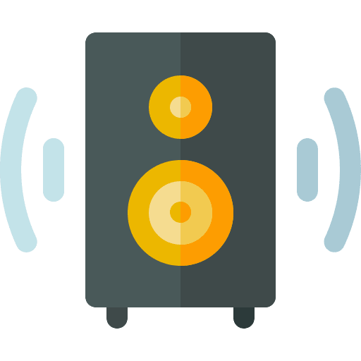 Speaker audio music system electronics icon Speaker audio music system electronics icon