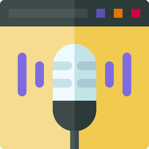 Website browser voice recorder website icon Website browser voice recorder website icon