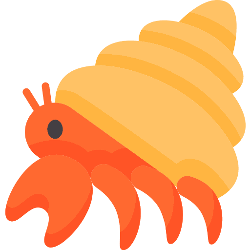Hermit crab sea life wild life animals icon Hermit crab sea life wild life animals icon