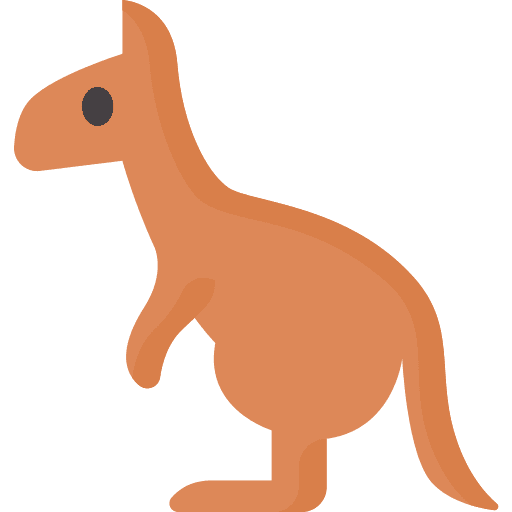 Kangaroo zoo marsupial animal kingdom icon Kangaroo zoo marsupial animal kingdom icon