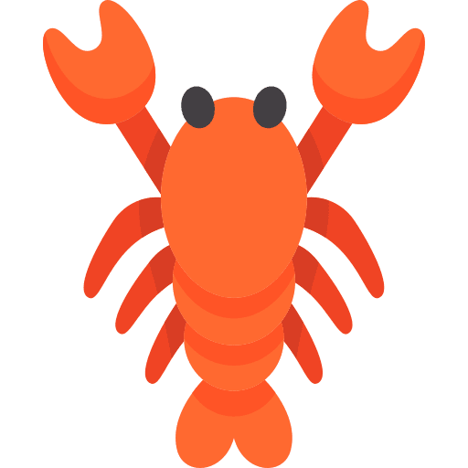 Lobster zoo animal sea life icon Lobster zoo animal sea life icon
