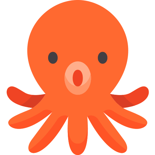 Octopus animals nature seafood icon