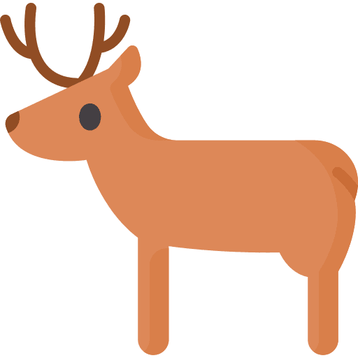 Deer zoo animal kingdom mammal icon Deer zoo animal kingdom mammal icon