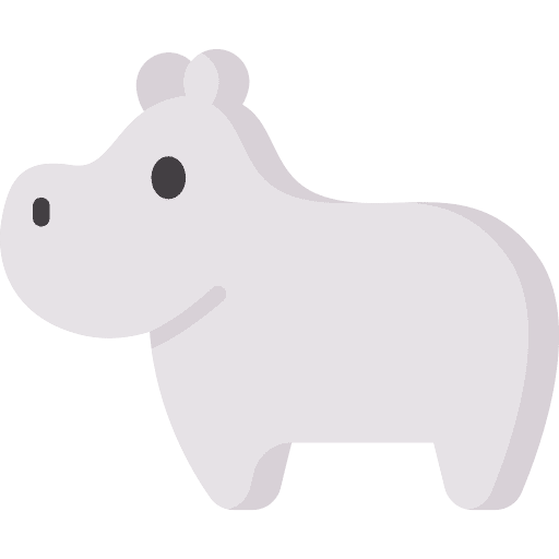 Hippopotamus nature wildlife animals icon Hippopotamus nature wildlife animals icon