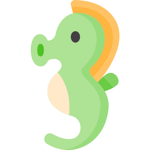 Seahorse wildlife nature aquarium icon Seahorse wildlife nature aquarium icon