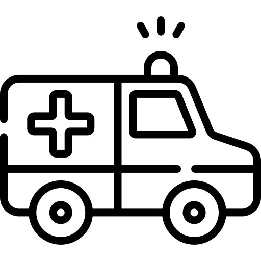Ambulance medical ambulance automobile icon