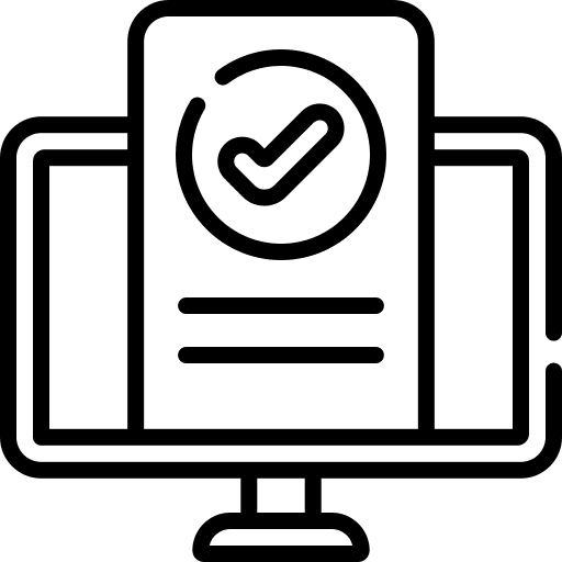 Online appointment checkmark healthcare and medical calendar icon