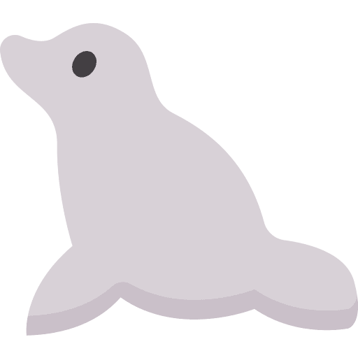 Seal animal wild life water icon Seal animal wild life water icon
