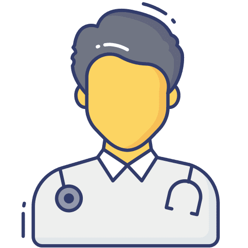 Doctor medic man user icon