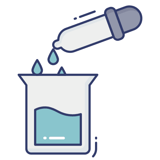 Dropper dosage beaker dropper icon