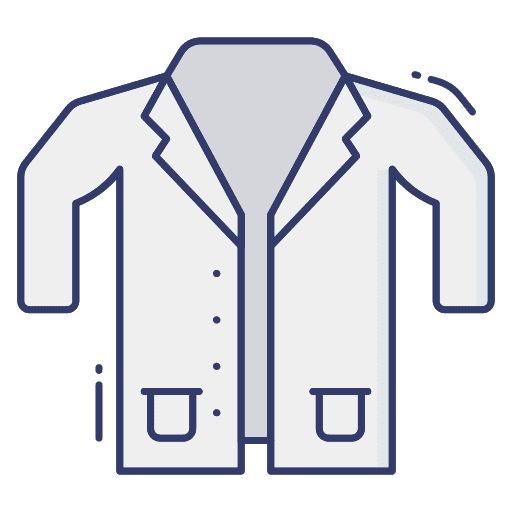 Lab coat equipment fashion medical icon