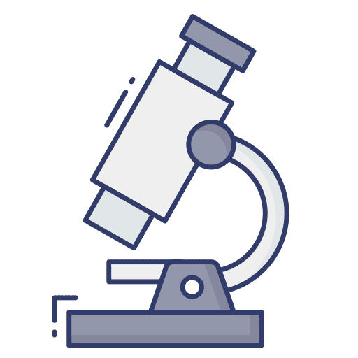 Microscope observation science microscope icon