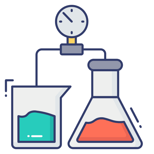 Experiment education chemistry science icon