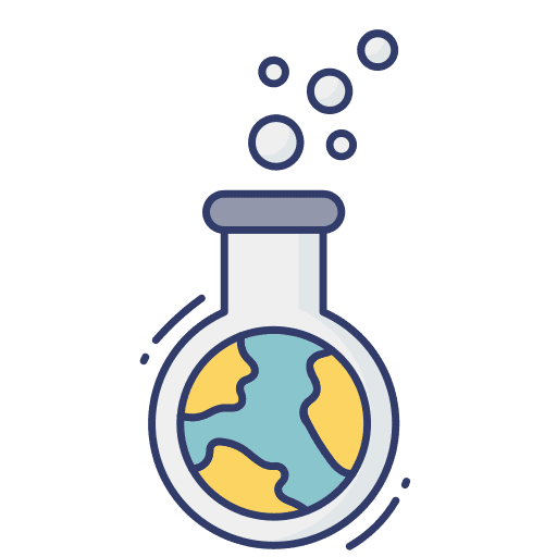 Flask flask earth education icon