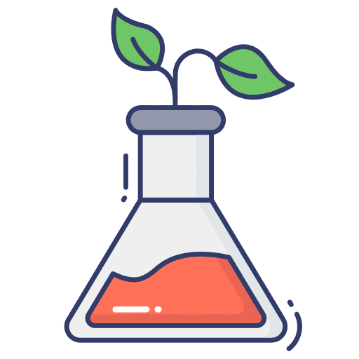 Flask chemical education lab icon