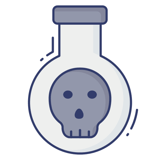 Flask death experiment toxic icon