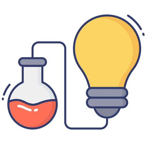 Flask education flask idea icon