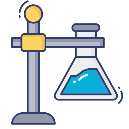 Flask education stand experiment icon