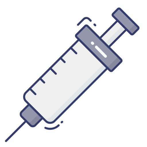 Injection syringe vaccine healthcare and medical icon