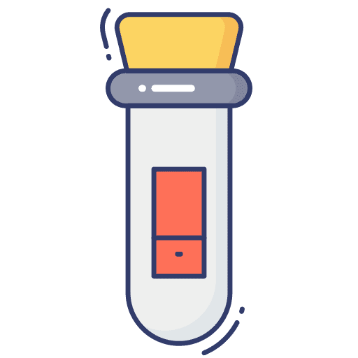 Test tube laboratory experiment education icon