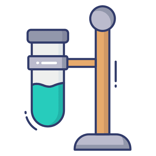 Test tube science stand education icon