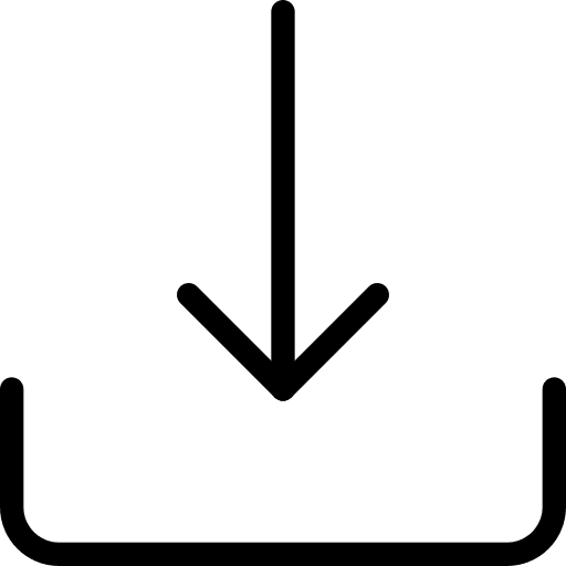 Download input down arrow direct download icon