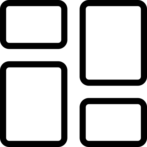 Menu dashboard shapes and symbols intersection icon