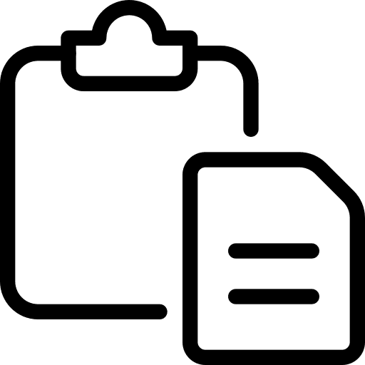 Paste files and folders document paste option icon