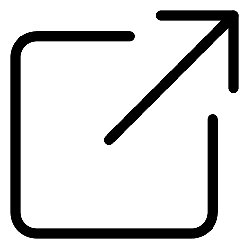 Resize external outside website icon