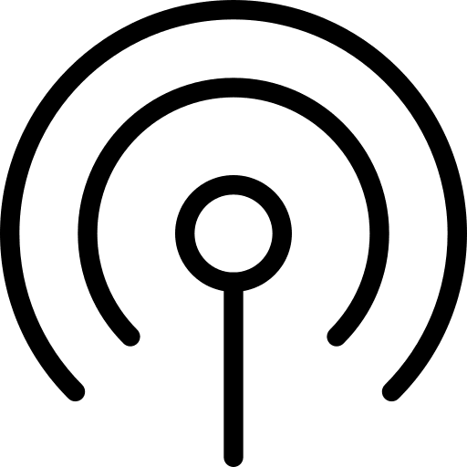 Signal access point wireless internet ui icon