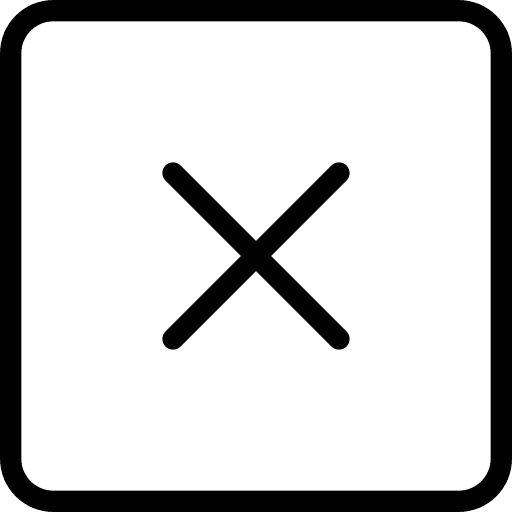 Erase equis quit delete icon