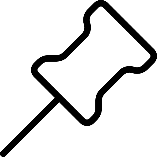 Pin marker map pointer user interface icon