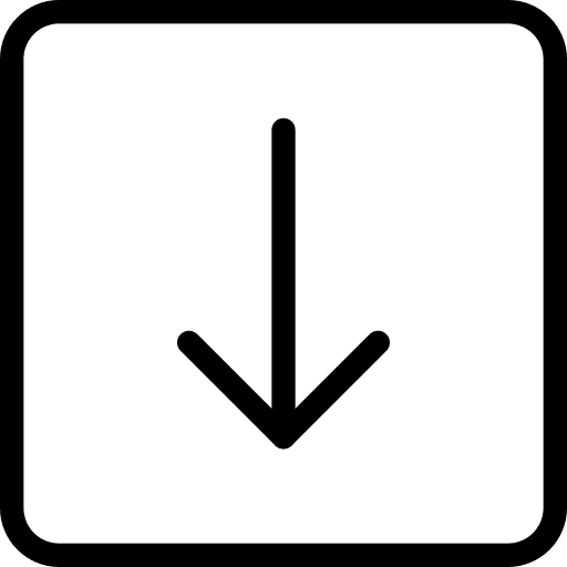 Down arrow arrows button basic app icon