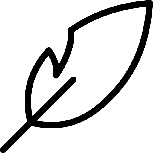 Feather feather pen lightweight writing icon