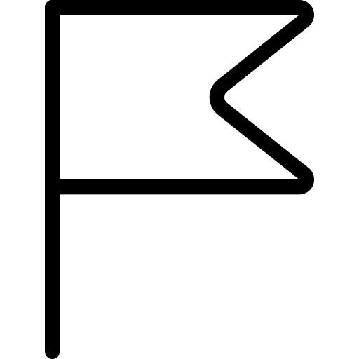 Goal flags progress flag icon