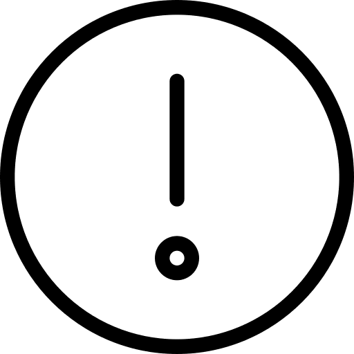 Warning issue be careful important icon