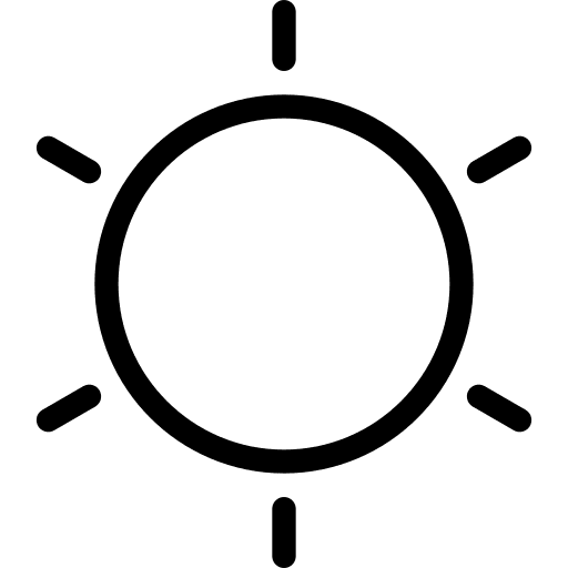 Brightness light ui sun icon