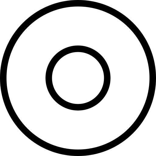 Circle dartboard dot interface icon